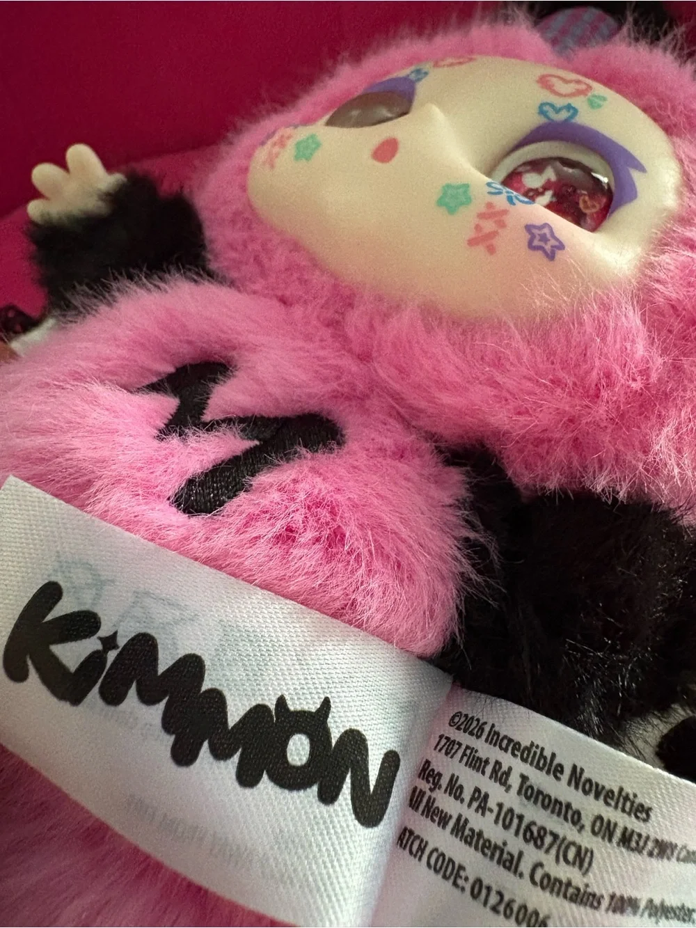 Kimmon Mimon Pink Bunny Plush Keychain